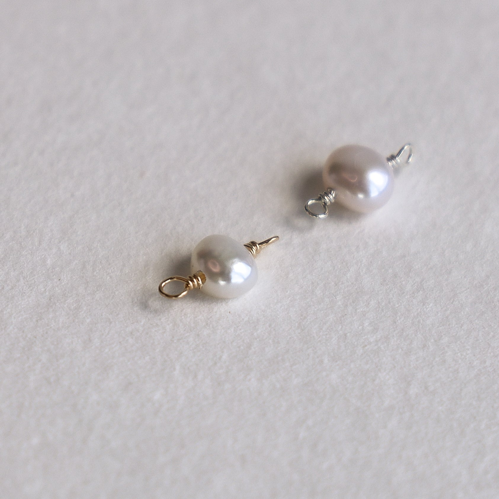 Pearl with CZ accents Connector Bracelet