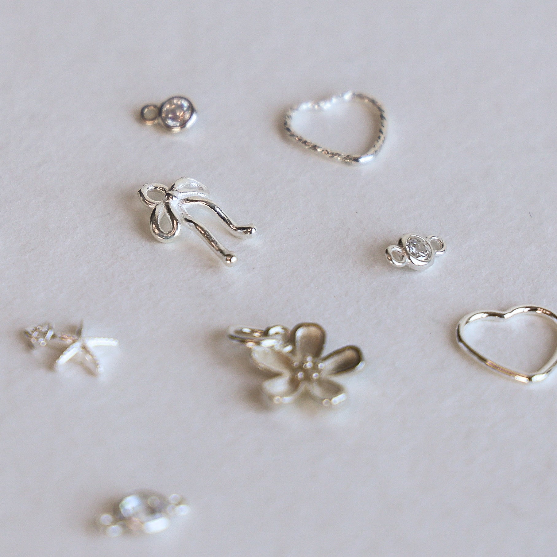 Dainty Bow Charm - Set of 2