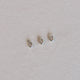 Clear CZ Charm 3mm - Set of 3