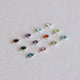 Flat Birthstone Connector 4mm - Set of 12