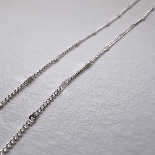Flat Sequin Curb Chain