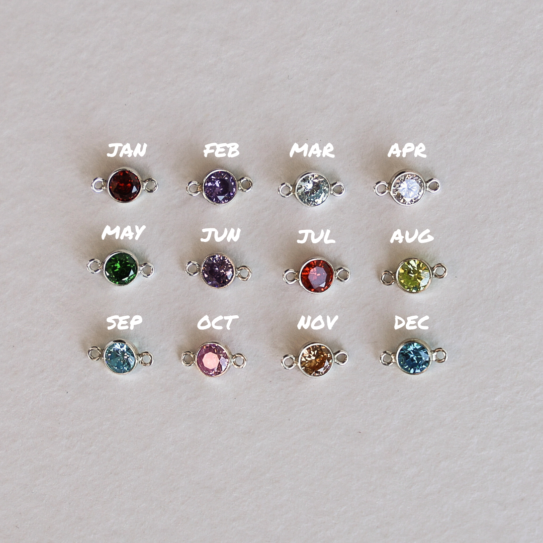 Birthstone Connector - Set of 12
