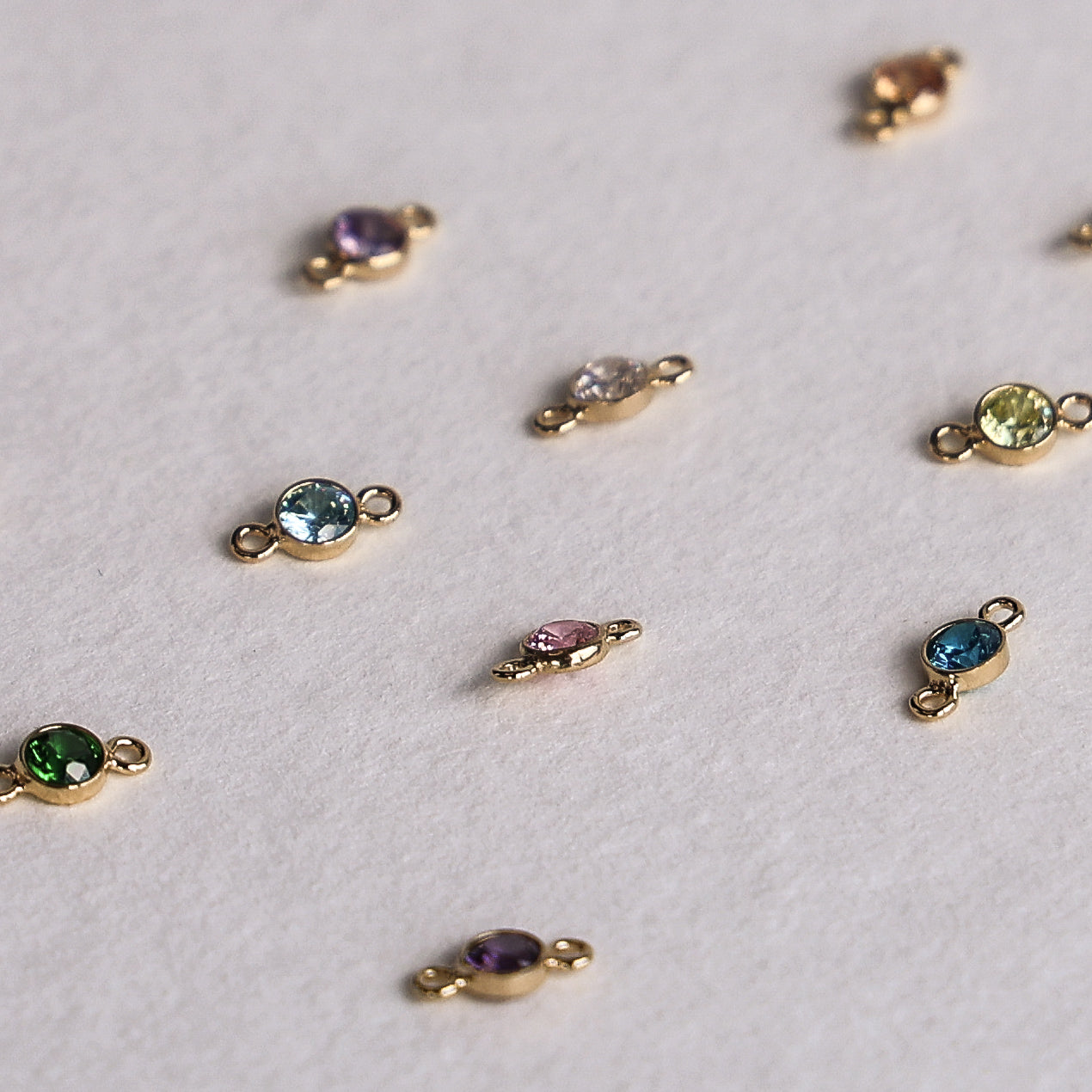 Birthstone Connector - Set of 12