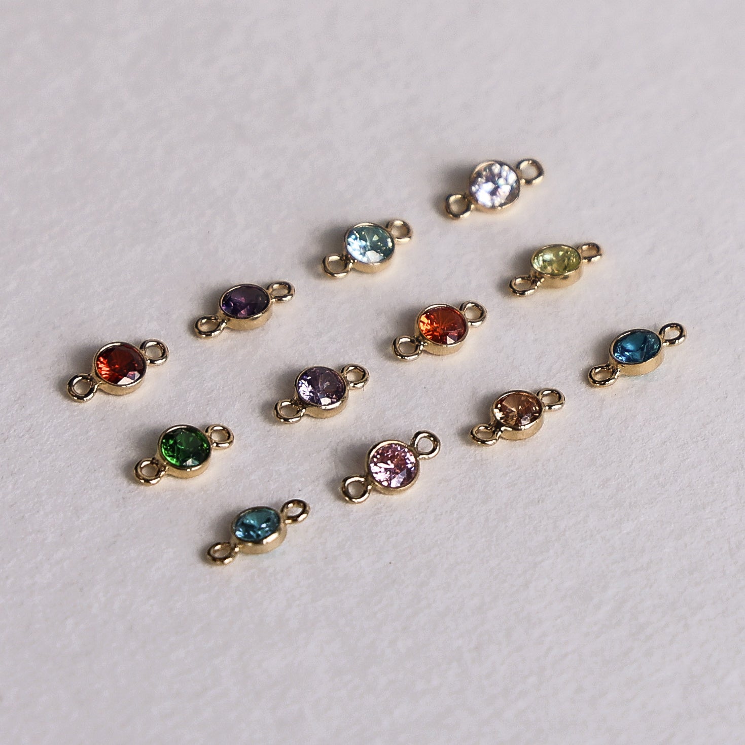 Birthstone Connector - Set of 12